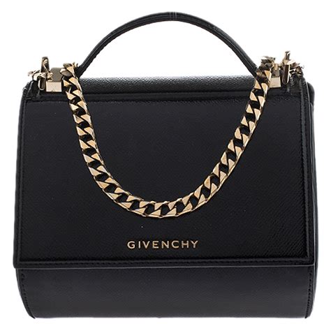 givenchy pandora black mini|Givenchy mini Pandora leather crossbody.